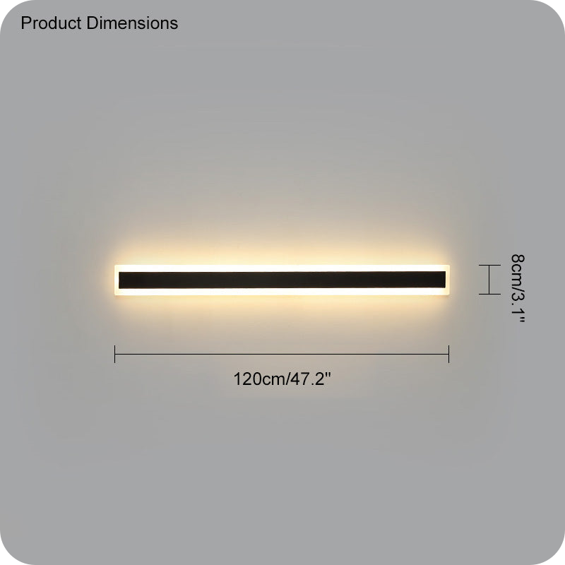 Aplique lineal de pared para exterior