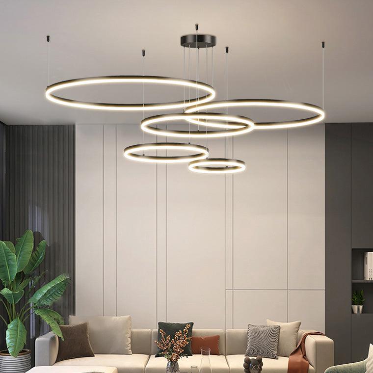 Wireless 3 LED Ring Chandelier