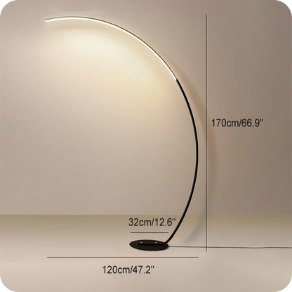 Crescent Arc LED Floor Lamp