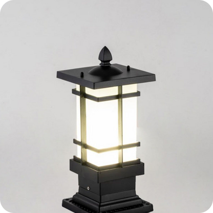 Square Outdoor Pillar Light