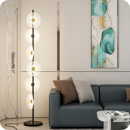 Multi-light Dimmable Floor Lamp with Remote