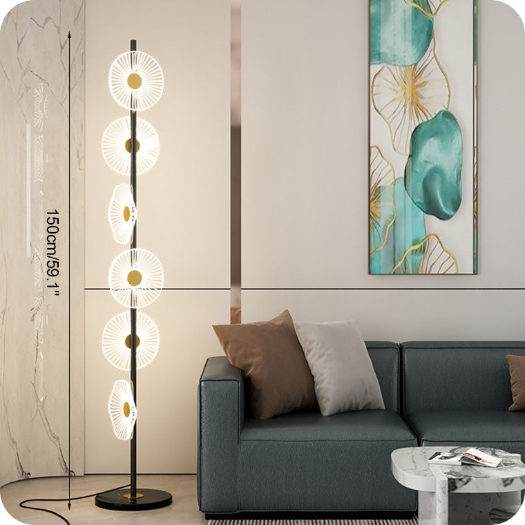 Multi-light Dimmable Floor Lamp with Remote