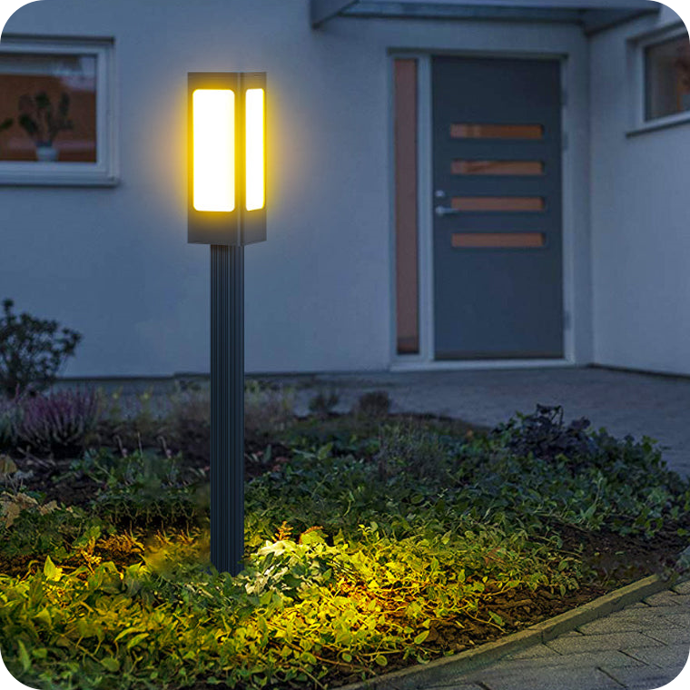 Modern Landscape Path Light IP65 Waterproof Pathway Light Aluminum Housing Bollard Lights