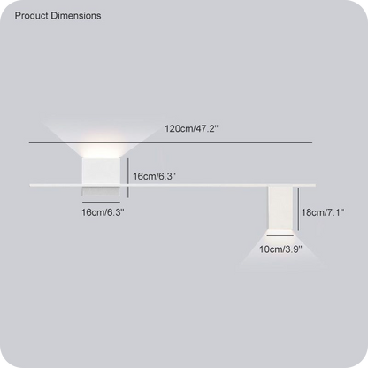 Aplique de pared con acento escultural