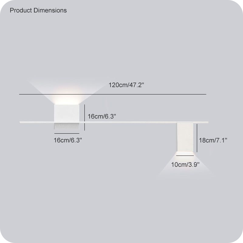 Aplique de pared con acento escultural