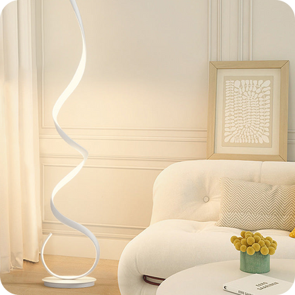 Lampadaire LED en spirale