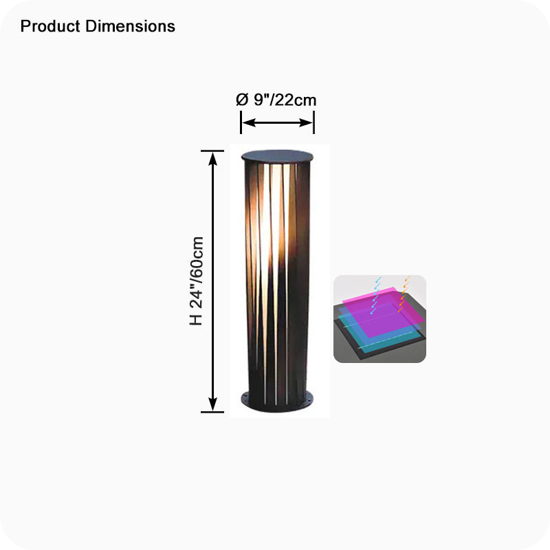 Decorative Solar Bollard Light