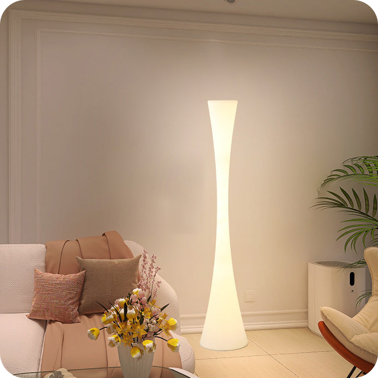 Tall Cylinder Floor Lamp with Hue Dimmer