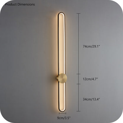 Long Oval LED Wall Sconce