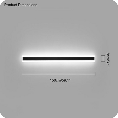 Aplique lineal de pared para exterior