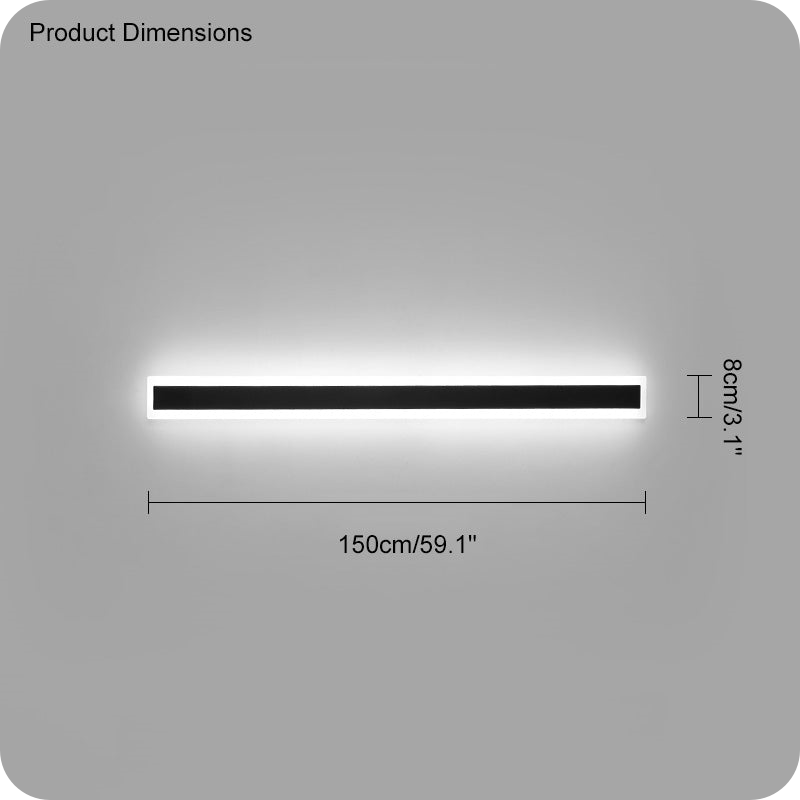 Aplique lineal de pared para exterior