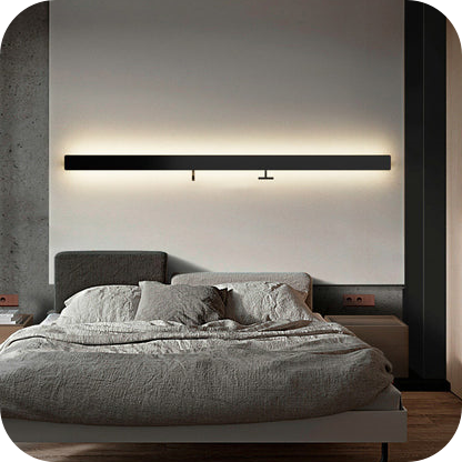 Long Linear Wall Sconce with Shelf