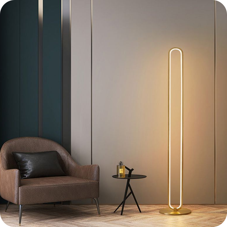 Oval Skinny Floor Lamp