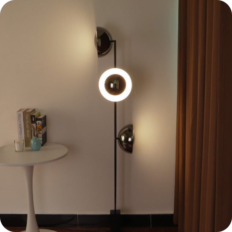 3-light Eclipse Floor Lamp