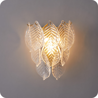 Leaf Glass Wall Sconce