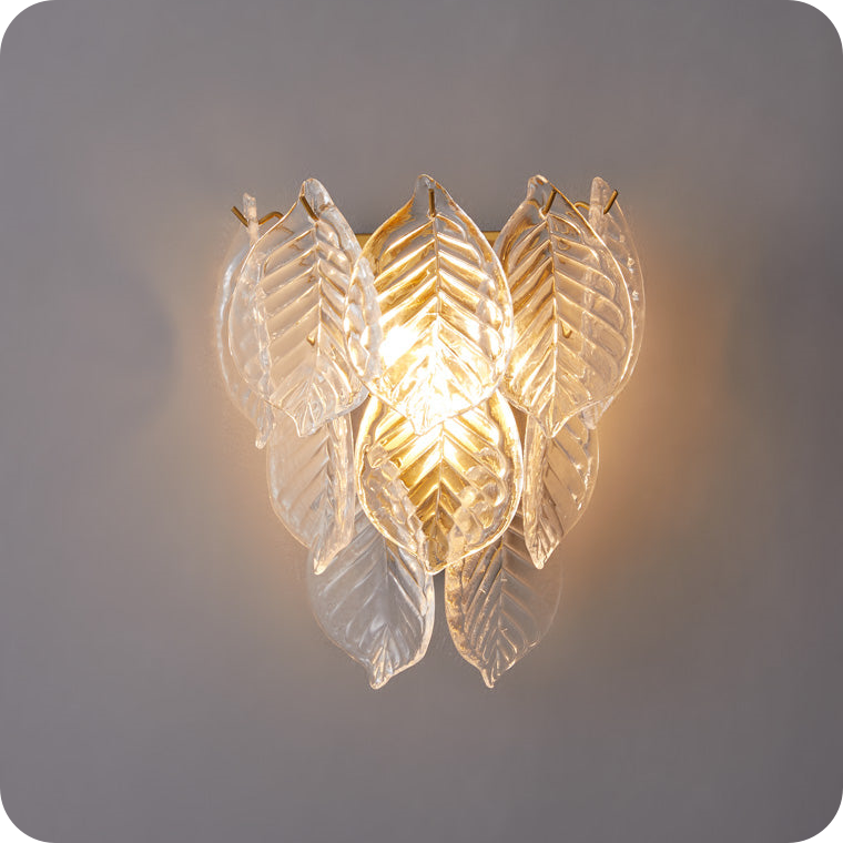 Leaf Glass Wall Sconce