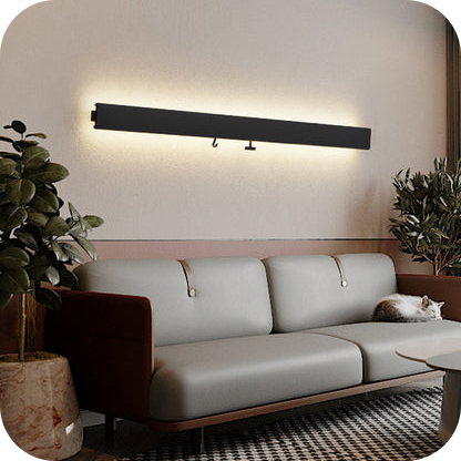 Long Linear Wall Sconce with Shelf