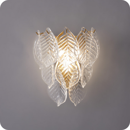 Leaf Glass Wall Sconce