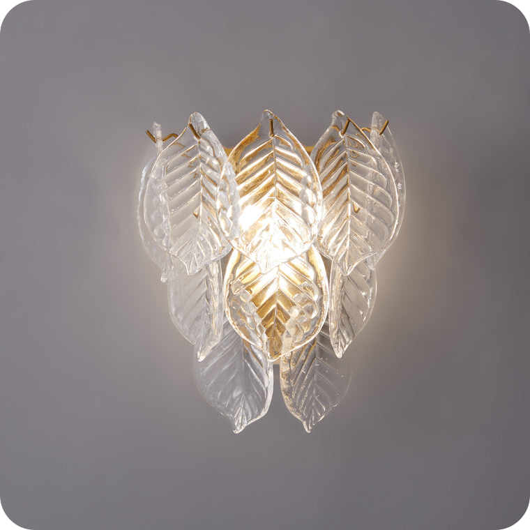 Leaf Glass Wall Sconce