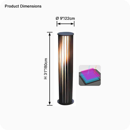 Decorative Solar Bollard Light