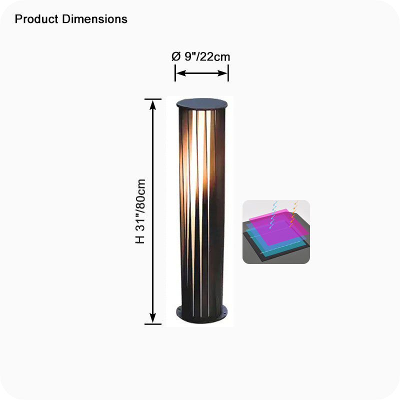 Decorative Solar Bollard Light