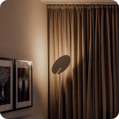 Interesting Floor Lamp with Adjustable Disc