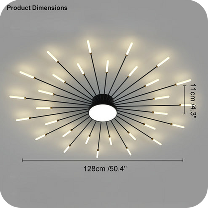 Fireworks Swirl Ceiling Light