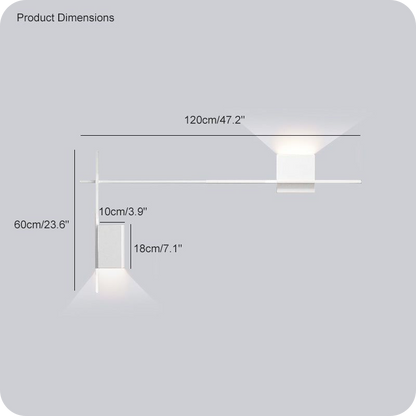 Aplique de pared con acento escultural