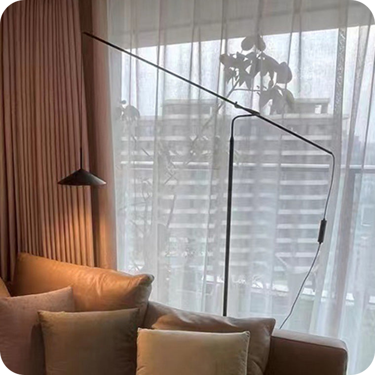 Cantilever Reading Floor Lamp over the Couch