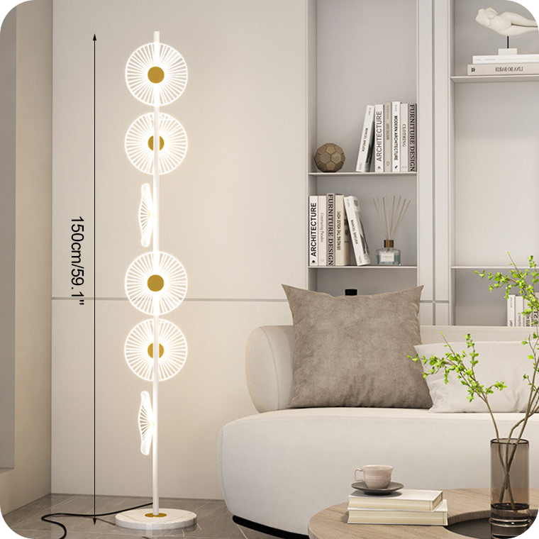 Multi-light Dimmable Floor Lamp with Remote