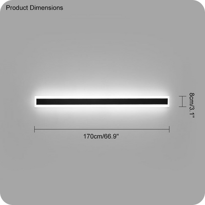 Aplique lineal de pared para exterior