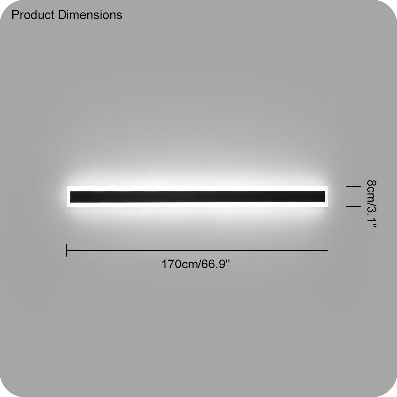 Aplique lineal de pared para exterior