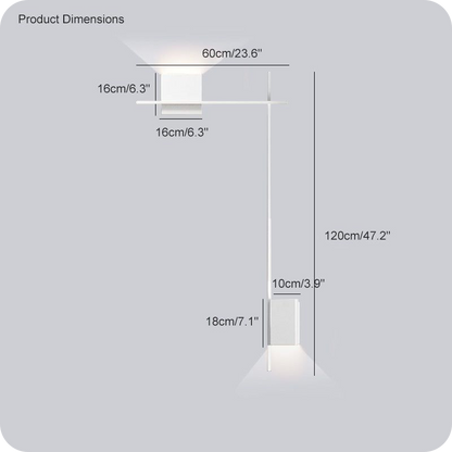 Aplique de pared con acento escultural