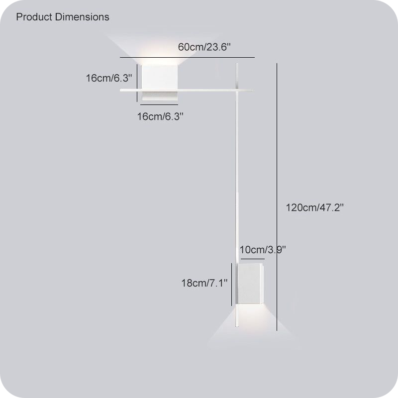 Aplique de pared con acento escultural