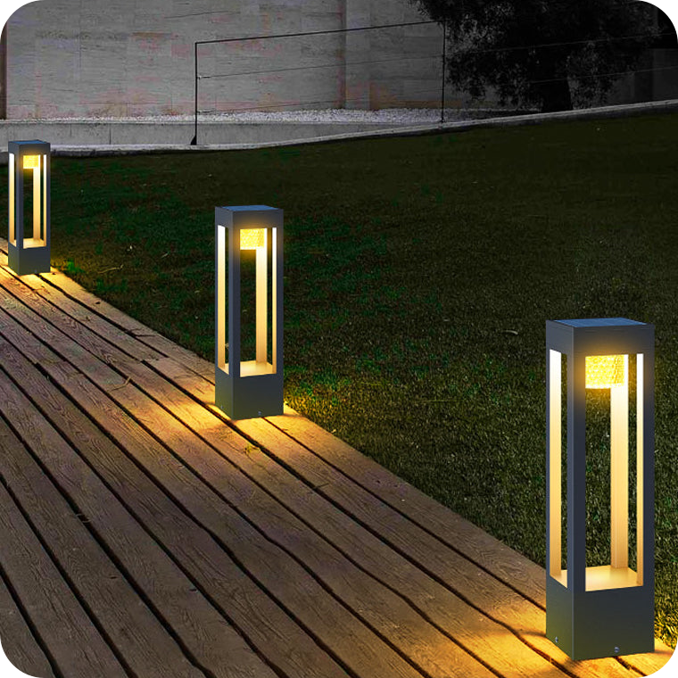 Simple modern villa garden community landscape lamp