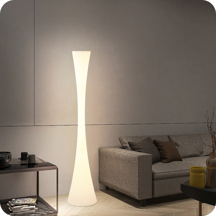 Tall Cylinder Floor Lamp with Hue Dimmer