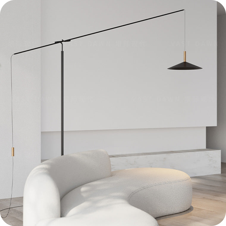 Cantilever Reading Floor Lamp over the Couch