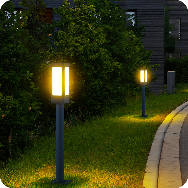 Modern Landscape Path Light IP65 Waterproof Pathway Light Aluminum Housing Bollard Lights