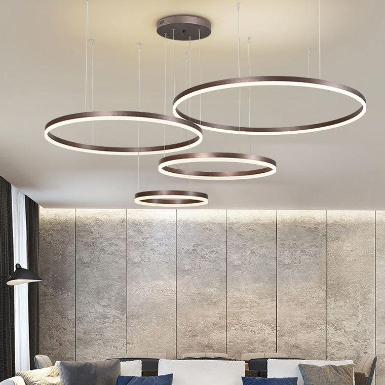 Wireless 3 LED Ring Chandelier