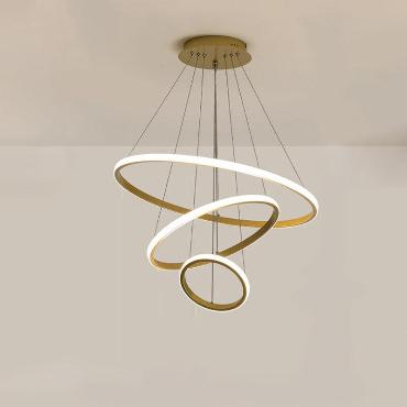 Tiered Led Ring Chandelier