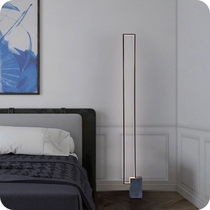 Rectangular LED Marble Floor Lamp