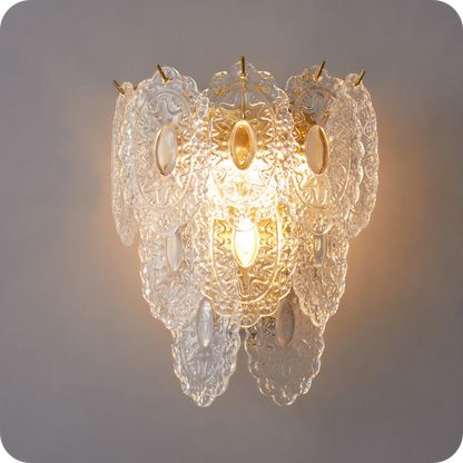 Leaf Glass Wall Sconce