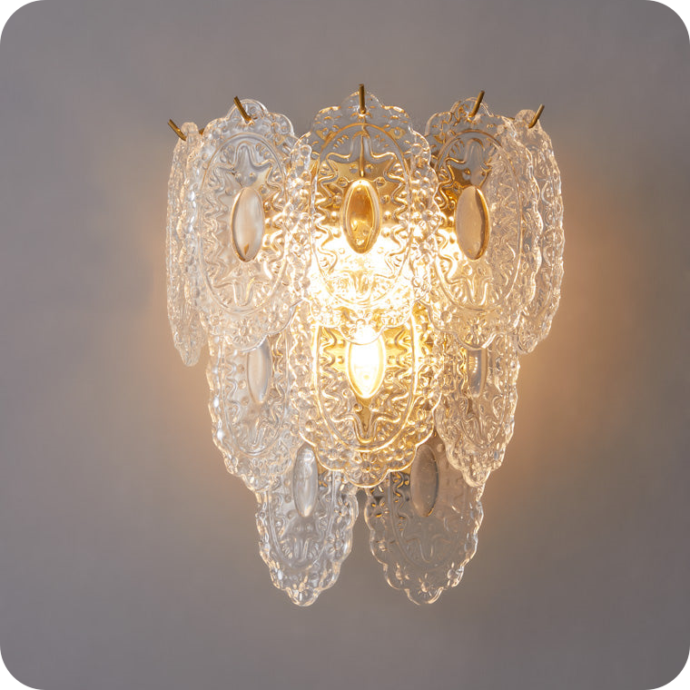 Leaf Glass Wall Sconce