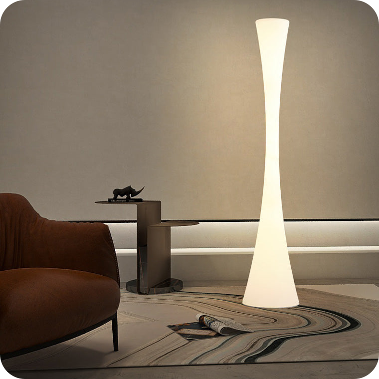 Tall Cylinder Floor Lamp with Hue Dimmer