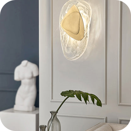 Water Ripple Sculptural Wall Sconce