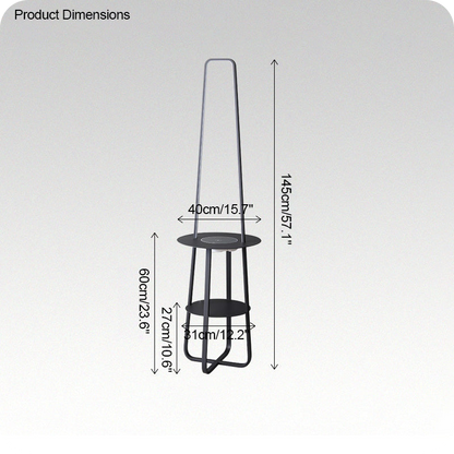 Dimmable Floor Lamp with Charging Table