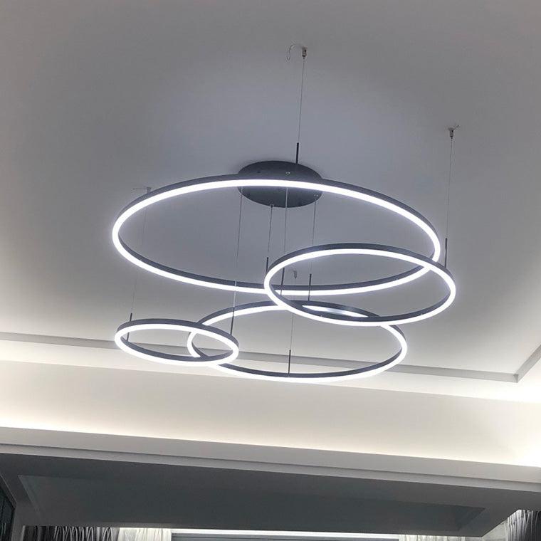 Wireless 3 LED Ring Chandelier