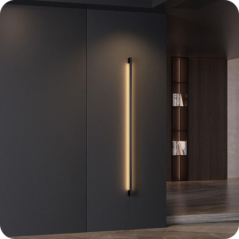 Long Linear Stairwell Wall Sconce