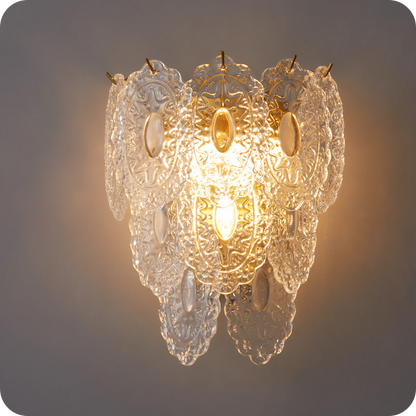 Leaf Glass Wall Sconce