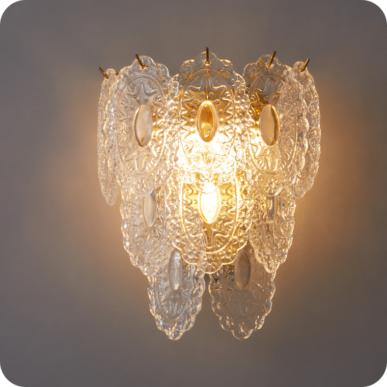 Leaf Glass Wall Sconce